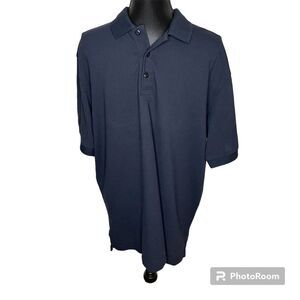 5.11 Tactical Shirt Polo Police EMT Fire Short Sleeve Top Navy Blue Size Large